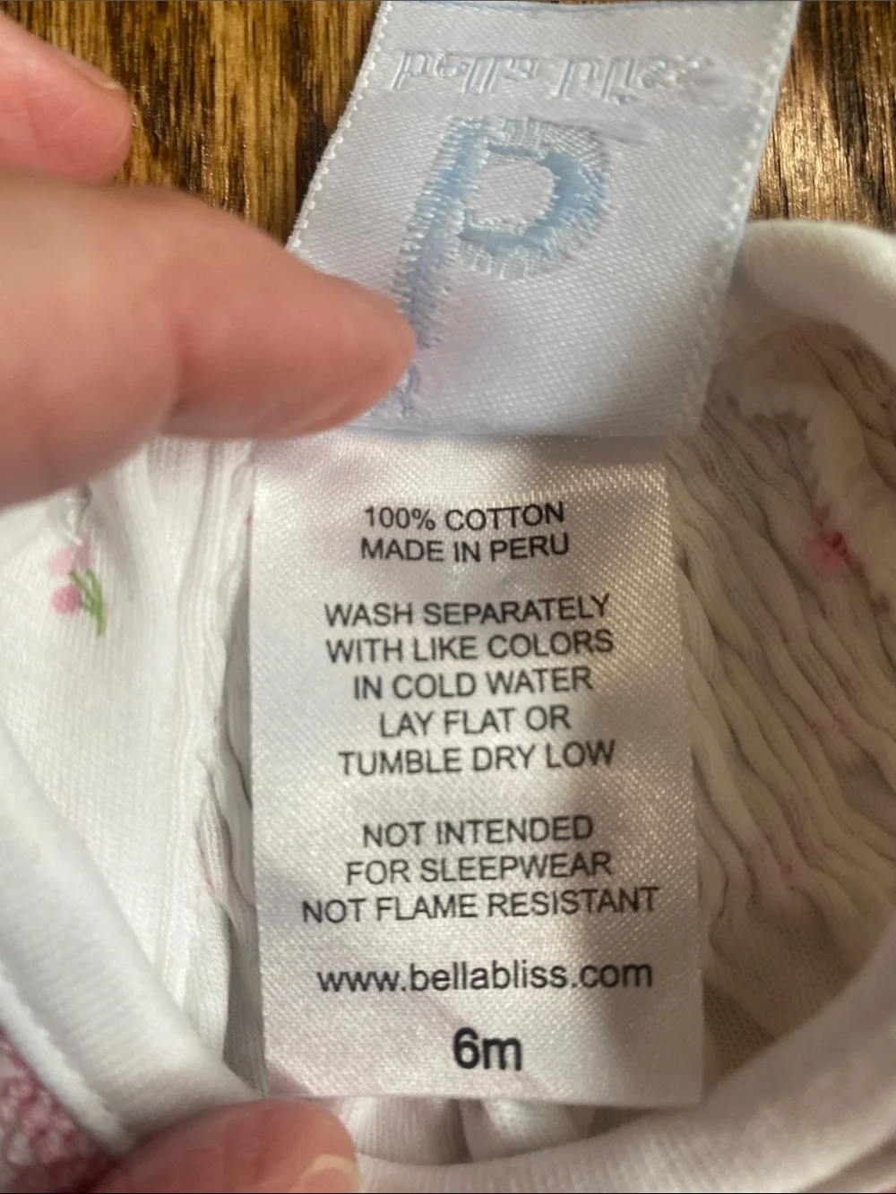 bella bliss Baby Girl's Casey Floral Cotton Bubble Romper, size 6M. Like new